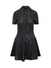 Givenchy Robe Polo En Jacquard Monogramme 72 In Black