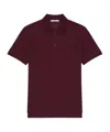 Givenchy Polo In Cotton With  Patch In Burgundy