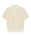 Givenchy Polo In Crochet In Yellow