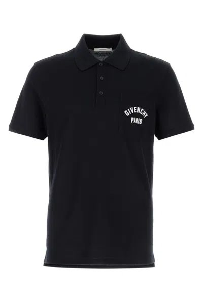 Givenchy Men Black Piquet Polo Shirt