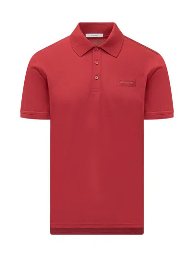 Givenchy Polo Logo Patch In Red
