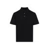 Givenchy Men Black Polo Shirt With Logo Embroidery On The Front In Cotton Man In Blue