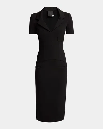Givenchy Black Viscose Blend Dresses In Multi