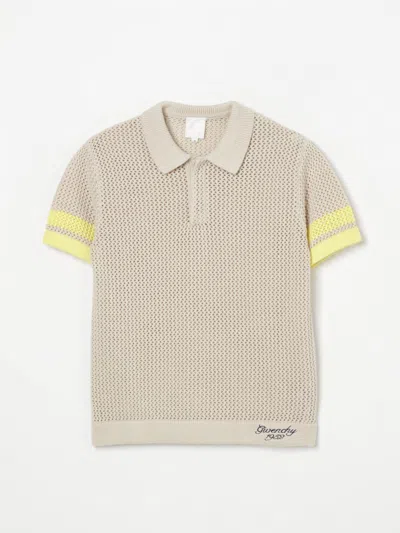GIVENCHY POLO SHIRT GIVENCHY KIDS COLOR BEIGE,G77103022