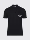 Givenchy Dark Blue Polo Shirt With Logo Embroidery Men In Black