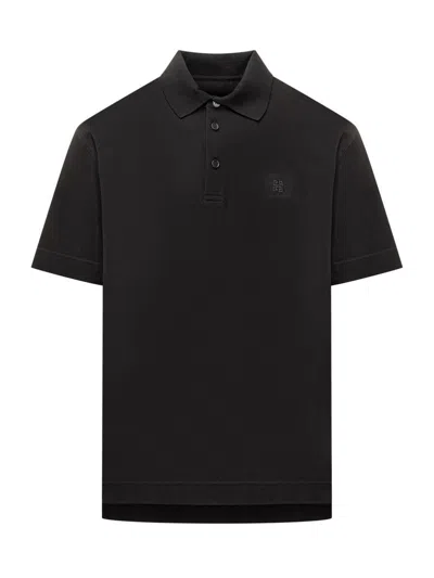 Givenchy Polo Shirt With 4g Logo In Black