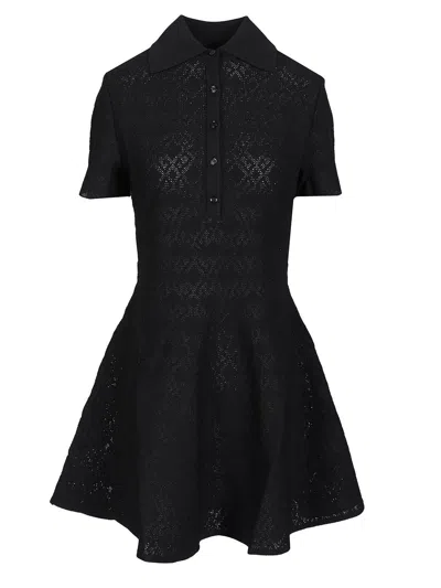 Givenchy Robe Polo En Jacquard Monogramme 72 In Black