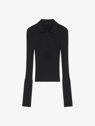 Givenchy Women's Polo Jumper In Wool In Black