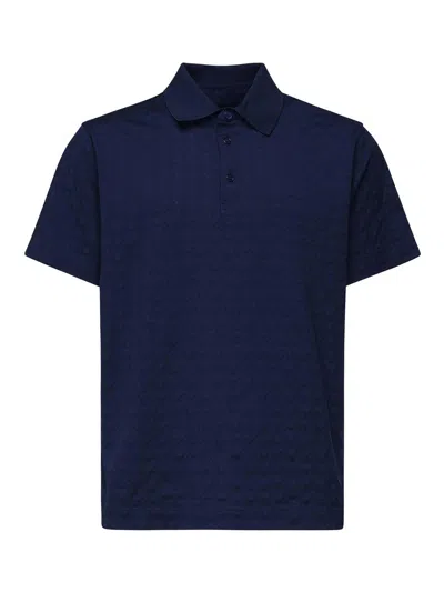 Givenchy Polo With Embroidered Logo In Blue
