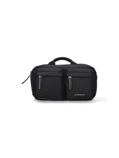 Givenchy Polyamide & Calf Leather Small Bag For Men In Black