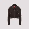 Givenchy Cropped Flap Pocket Jackets With High Collar In Black