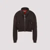 Givenchy Cropped Flap Pocket Jackets With High Collar In Brown