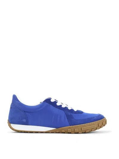 Givenchy Low Top Sneakers Round Toe Rubber Sole In Blue