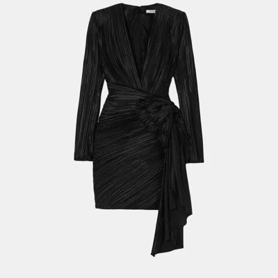 Pre-owned Givenchy Polyester Mini Dress 38 In Black
