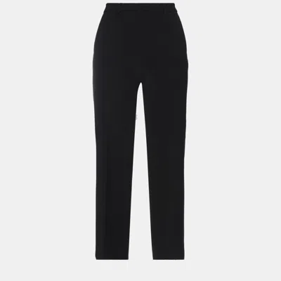 Pre-owned Givenchy Polyester Pants 40 In Black