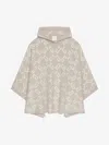 Givenchy Poncho En Jacquard Monogramme 72 In Beige