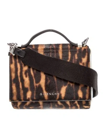 Pre-owned Givenchy Ponyhair Crossbody Bag In Brown