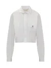 Givenchy 4g Cropped Shirt In White
