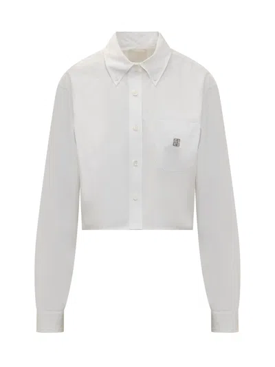 GIVENCHY POPLIN CROPPED SHIRT