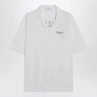 GIVENCHY GIVENCHY POPLIN SHIRT WITH LOGO PRINT
