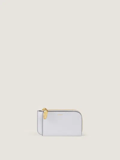 Givenchy Porte-cartes Zippé Lucky Charms En Cuir Box In White