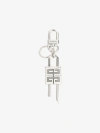 Givenchy 4g Padlock Keyring In Metal In Multicolor