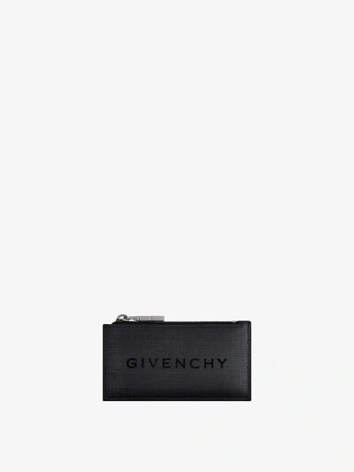 Givenchy Portefeuille  Zippé En Nylon 4g In Black