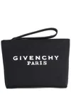Givenchy Pouch In Canvas In Black