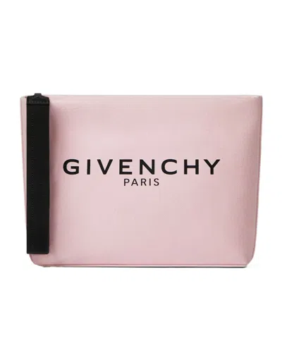 Givenchy Pouch In Canvas In Light Pink