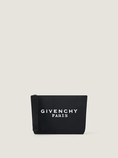 Givenchy Pouch In Canvas In Black