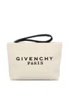 Givenchy Logo-print Clutch Bag In Neutral