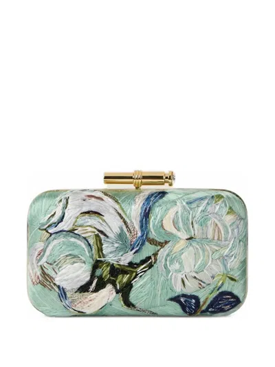 Givenchy Pout Clutch Mit Stickerei In Grün