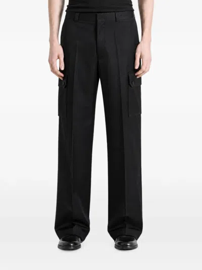 Givenchy Pressed-crease Trousers In Black