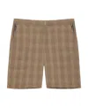 Givenchy Prince Of Wales Pattern Bermuda Shorts In Brown