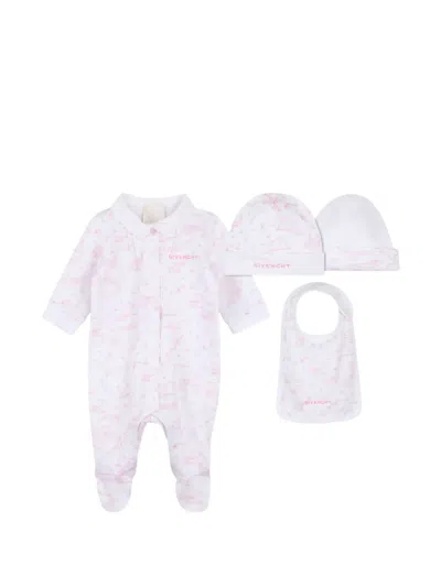 Givenchy Printed Baby Pajama Set In White