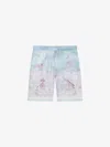 Givenchy Printed Bermuda Shorts In Silk In Red