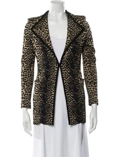 Pre-owned Givenchy Printed Blazer In Black