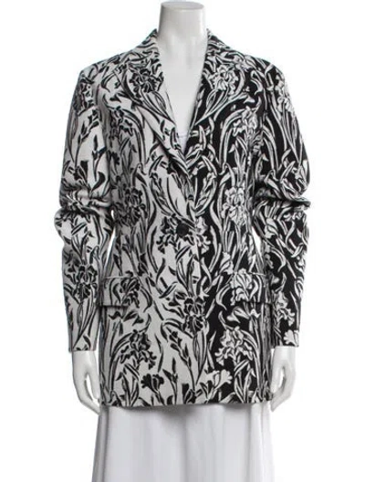 Pre-owned Givenchy Printed Blazer In Black