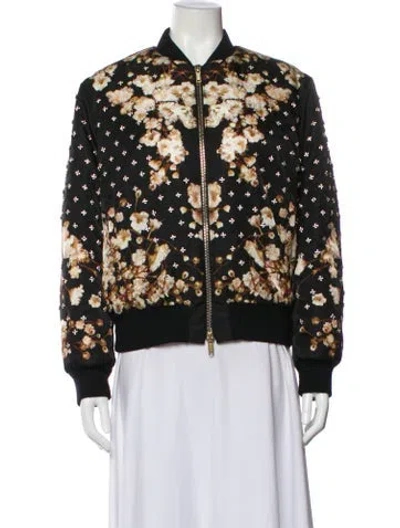 Pre-owned Givenchy Printed Bomber Jacket In Black