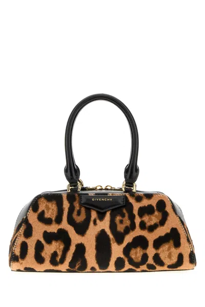 GIVENCHY PRINTED CALF HAIR MINI ANTIGONA EAST-WEST HANDBAG