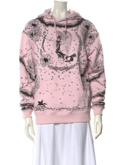 Pre-owned Givenchy Printed Cowl Neck Sweatshirt In Pink