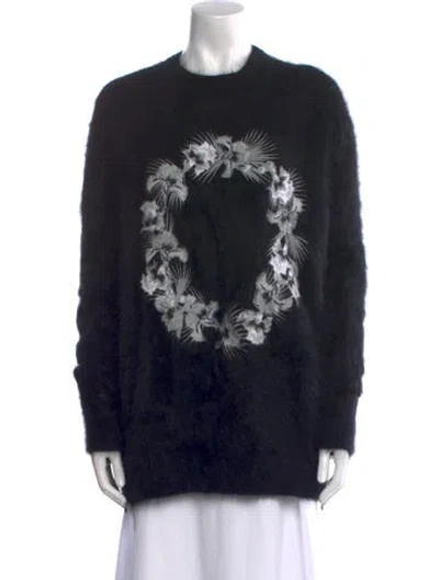 Pre-owned Givenchy Printed Crew Neck Sweater In Black