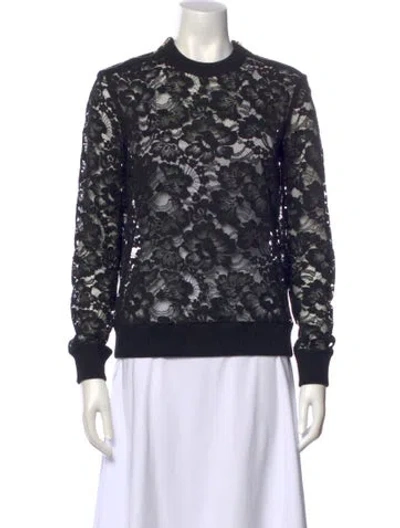 Pre-owned Givenchy Printed Crew Neck Sweater In Black