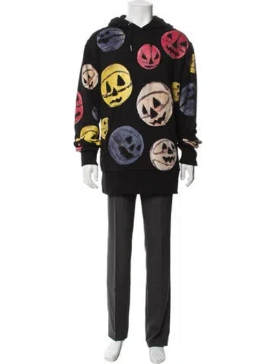 Pre-owned Givenchy Printed Crew Neck Sweatshirt In Black