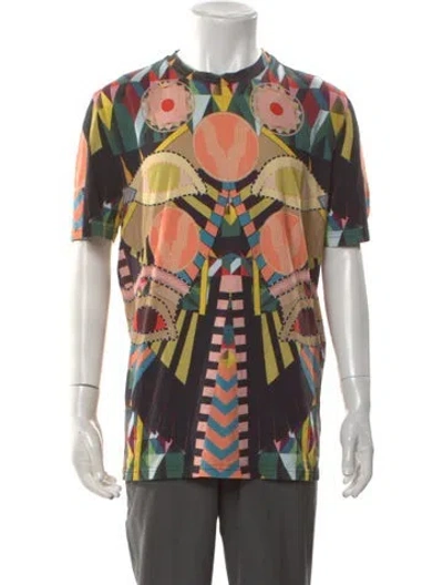 Pre-owned Givenchy Printed Crew Neck T-shirt In Multi