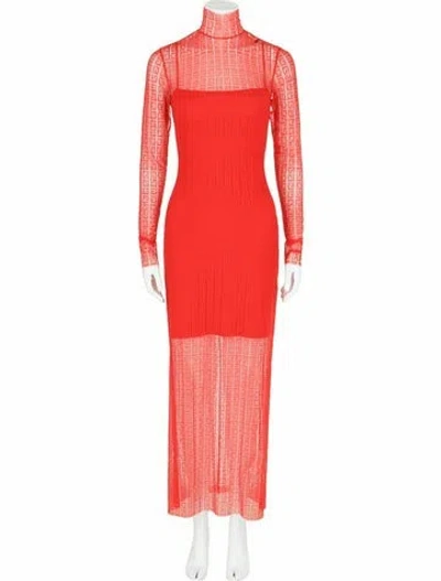 Pre-owned Givenchy Printed Dress W/ Tags In Red