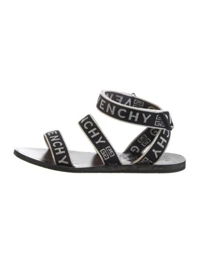 Pre-owned Givenchy Printed Gladiator Sandals In Black