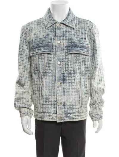 Pre-owned Givenchy Printed Jacket In Blue