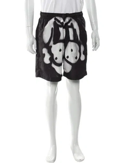 Pre-owned Givenchy Printed Jogger Shorts In Black