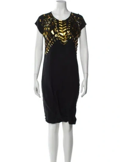 Pre-owned Givenchy Printed Knee-length Dress In Black